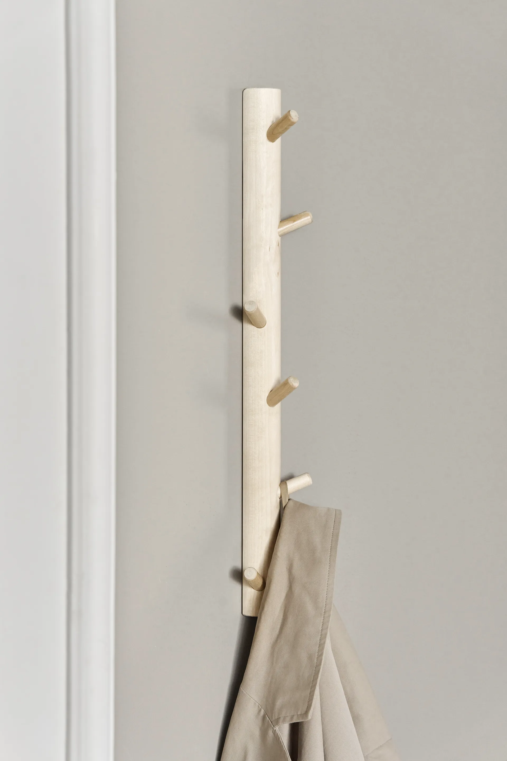 Allsarp vertical coat rack, 6 hooks, Birch 1898