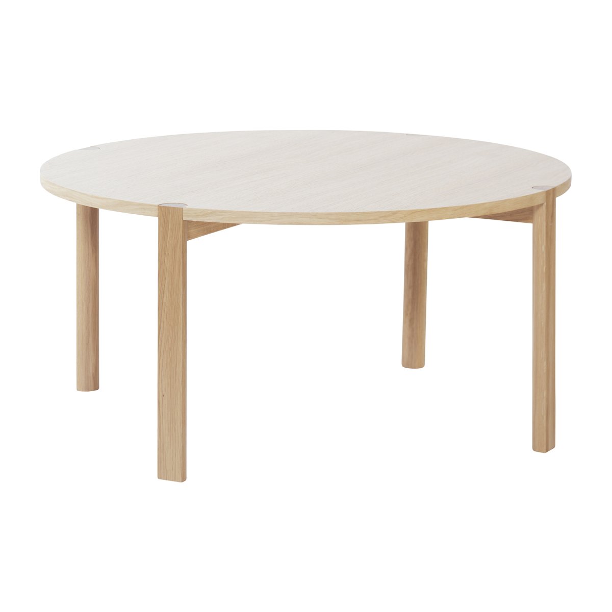 1898 Anton coffee table o90 cm White pigmented oak | Scandinavian Design | Coffee tables | Beige