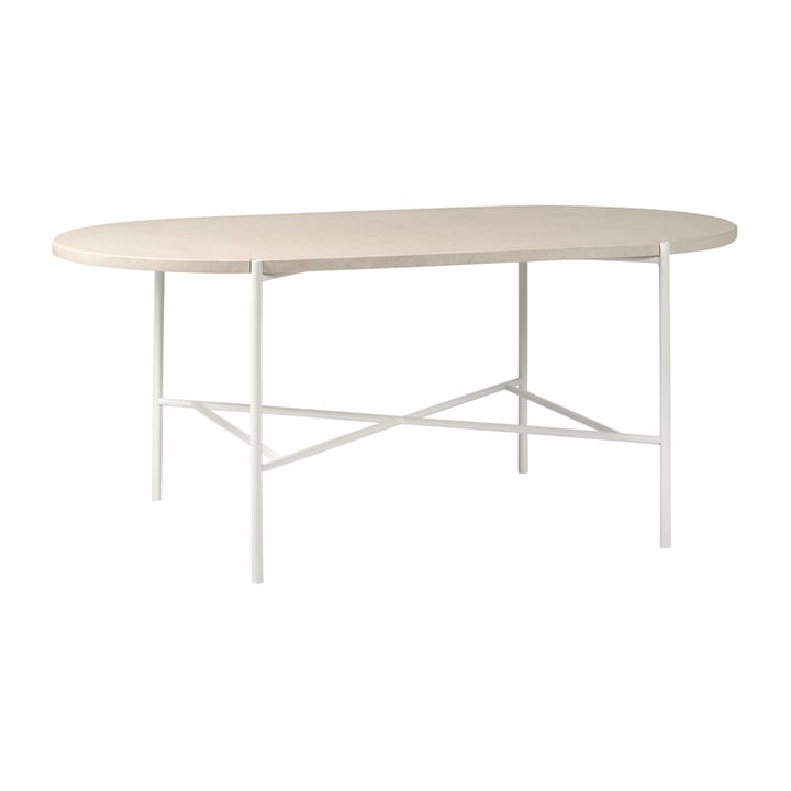 Aplaryd oval coffee table - Beige limestone - 1898