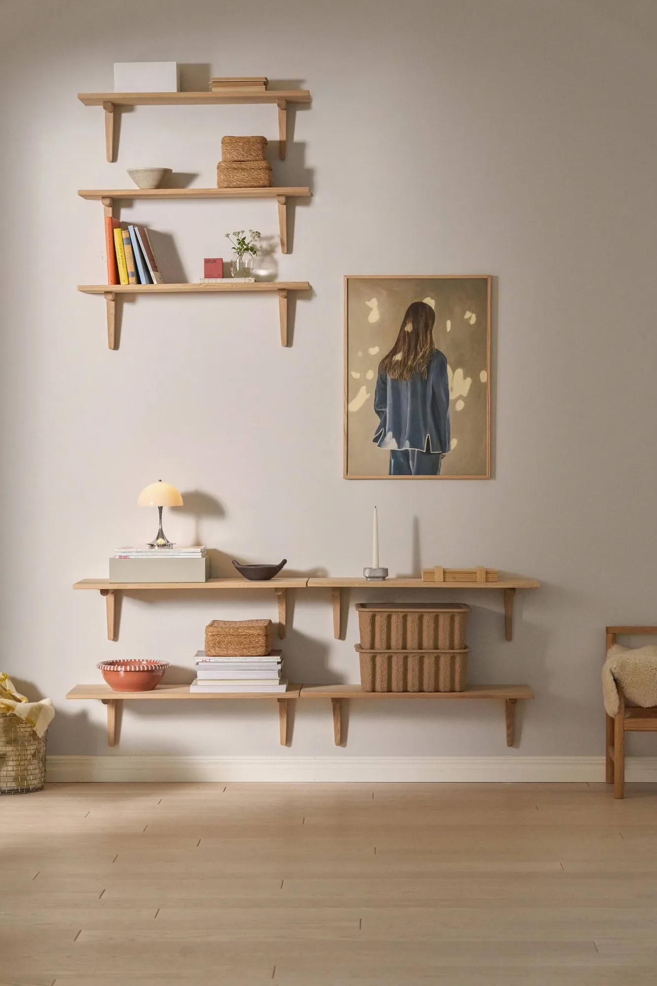Bäckebo console shelf, Oak, 80x30x30 cm 1898
