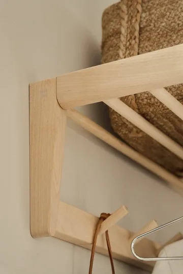 Bäckebo hat rack - Birch, 7 knobs - 1898