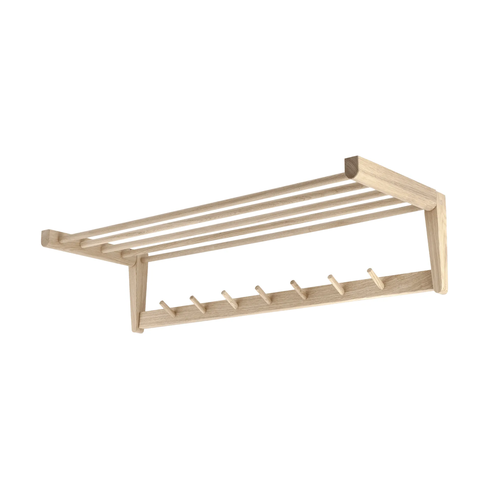 Bäckebo hat rack, Oak, 7 knobs 1898
