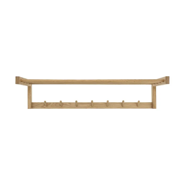 Bäckebo hat rack - Oak, 7 knobs - 1898