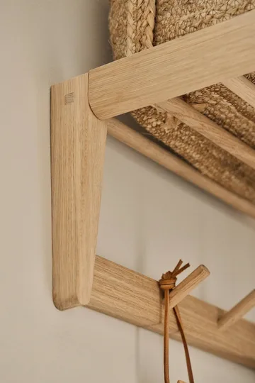 Bäckebo hat rack - Oak, 7 knobs - 1898