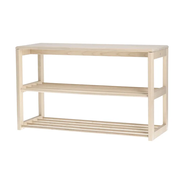 Bäckebo shoe rack with seat - Birch, 80x48x30 cm - 1898