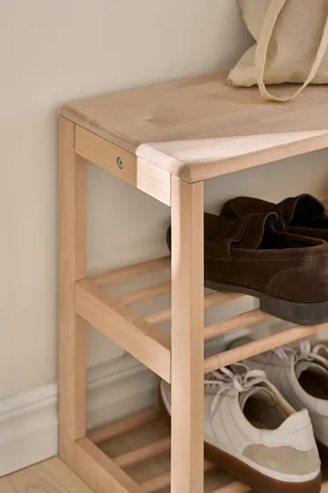 Bäckebo shoe rack with seat - Birch, 80x48x30 cm - 1898