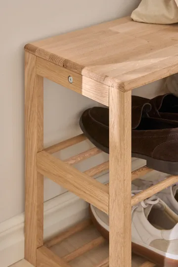 Bäckebo shoe rack with seat - Birch, 80x48x30 cm - 1898