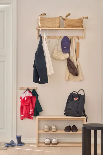 Bäckebo shoe rack with seat - Birch, 80x48x30 cm - 1898