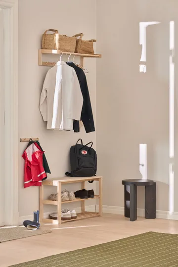 Bäckebo shoe rack with seat - Birch, 80x48x30 cm - 1898