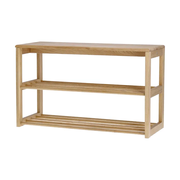 Bäckebo shoe rack with seat - Oak, 80x48x30 cm - 1898