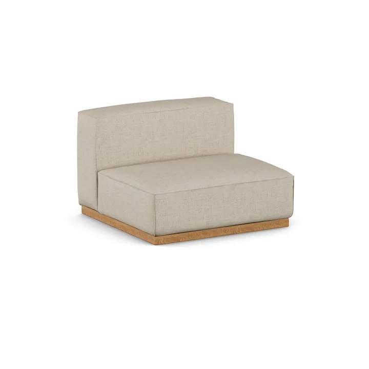 Bergsdal 1.5-seater armchair - Bern beige 0341-Oak-stained ash, 1,5-seater - 1898