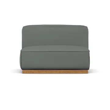 Bergsdal 1.5-seater armchair - Caleido grey 1240-Oak-stained ash, 1,5-seater - 1898