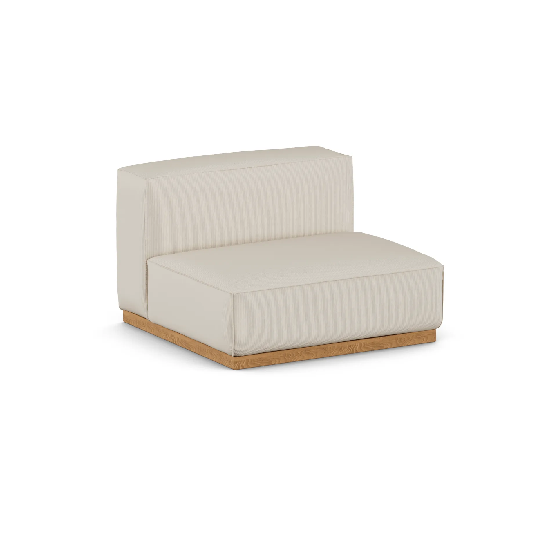 Bergsdal 1.5-seater armchair, Jump beige 1956-Oak-stained ash, 1,5-seater 1898