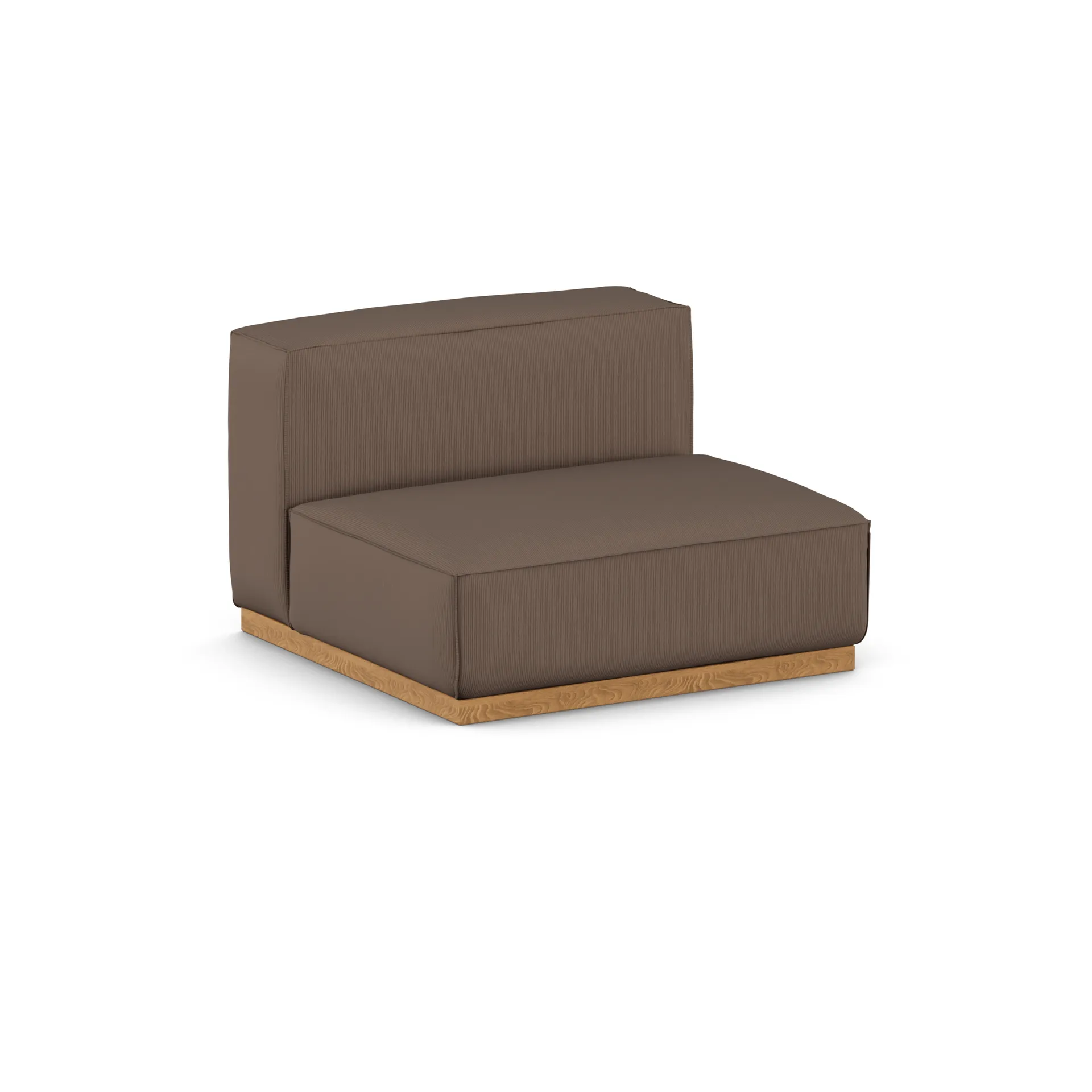 Bergsdal 1.5-seater armchair, Jump brown 1955-Oak-stained ash, 1,5-seater 1898