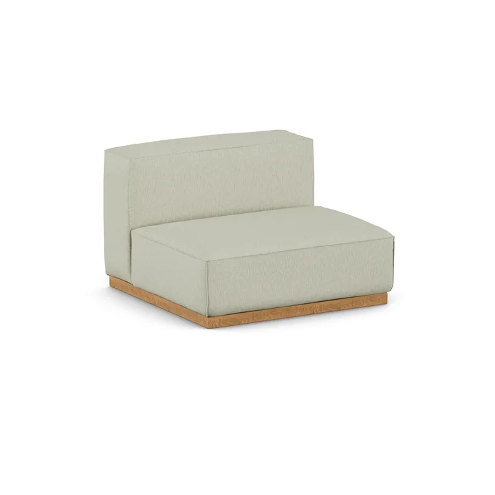 Bergsdal 1.5-seater armchair - Luisa beige 3981-Oak-stained ash, 1,5-seater - 1898