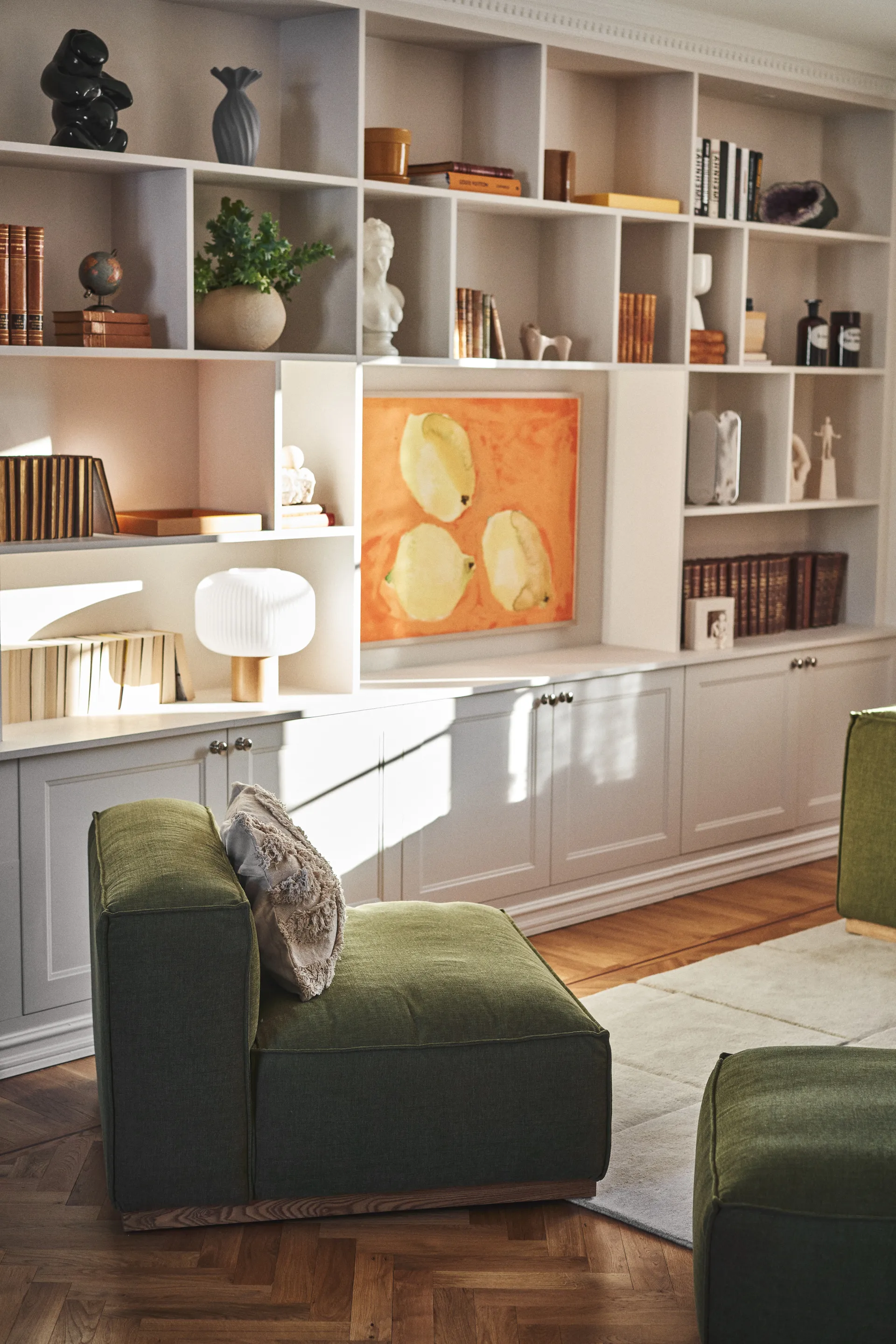 Bergsdal 1.5-seater armchair, Luisa green 1898