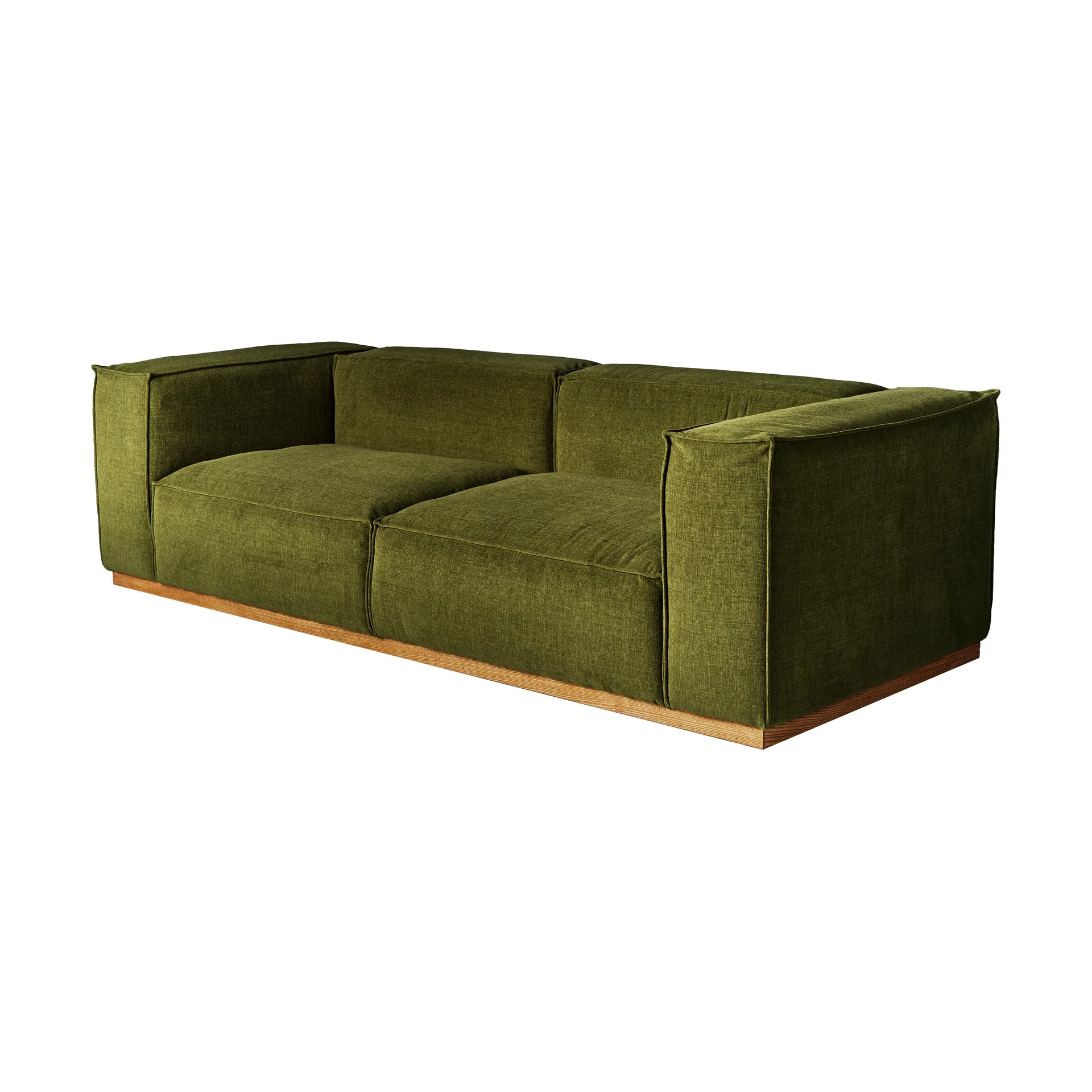 Bergsdal 3-seater sofa, Luisa green 1898