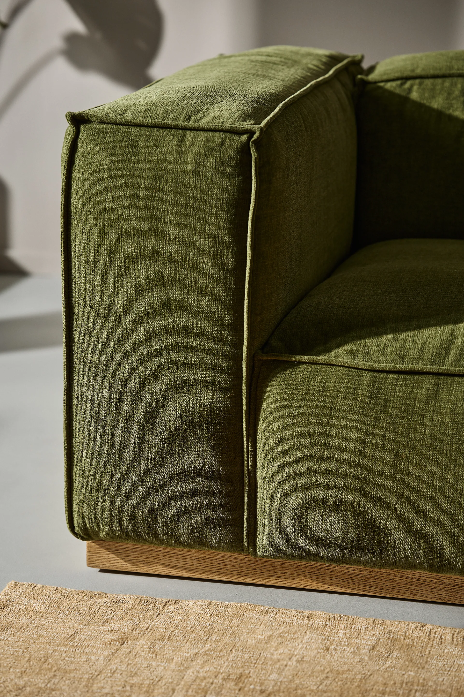 Bergsdal 3-seater sofa, Luisa green 1898