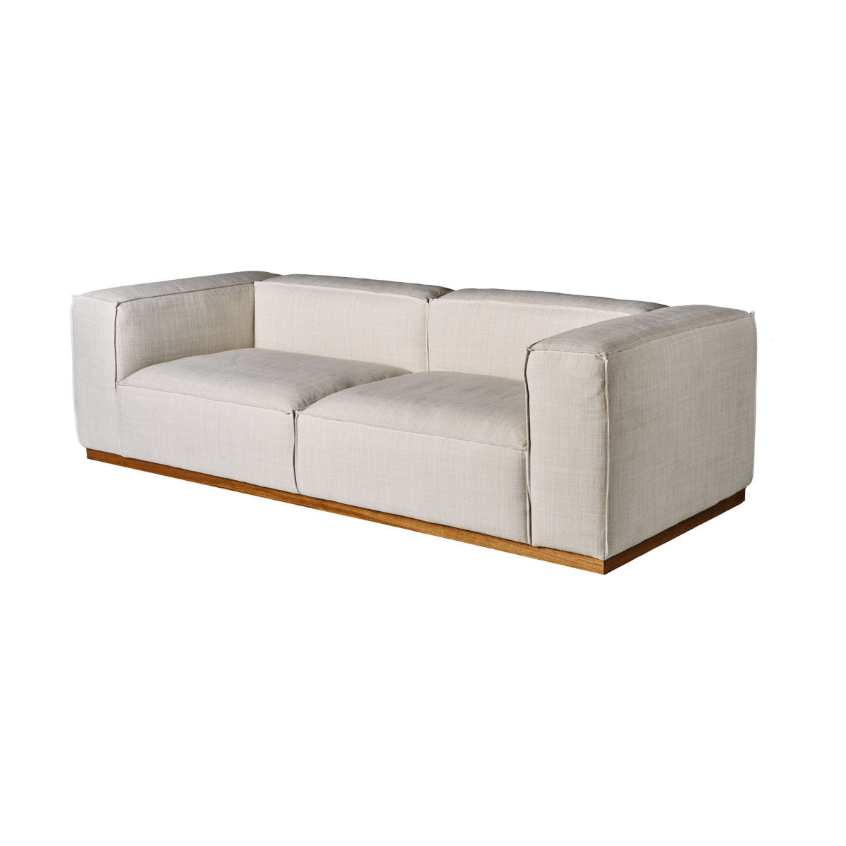 1898 Bergsdal 3-seater sofa Oslo nature | Scandinavian Design | Sofas | White
