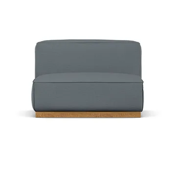 Bergsdal armchair - Same Blue 6678-oak-stained, 1.5-seater - 1898