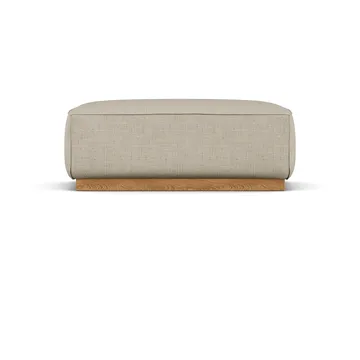 Bergsdal footstool - Bern beige 0341-Oak-stained ash - 1898