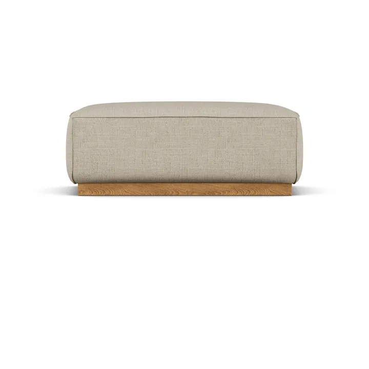 Bergsdal footstool - Bern beige 0341-Oak-stained ash - 1898