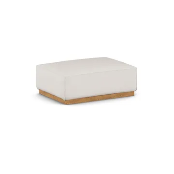Bergsdal footstool - Caleido beige 9600-Oak-stained ash - 1898