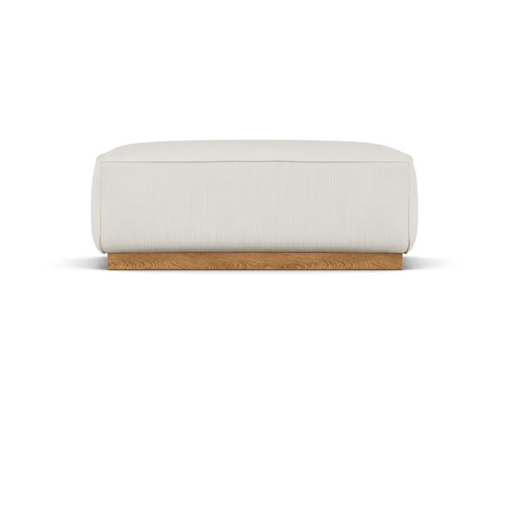 Bergsdal footstool - Jump offwhite 1954-Oak-stained ash - 1898