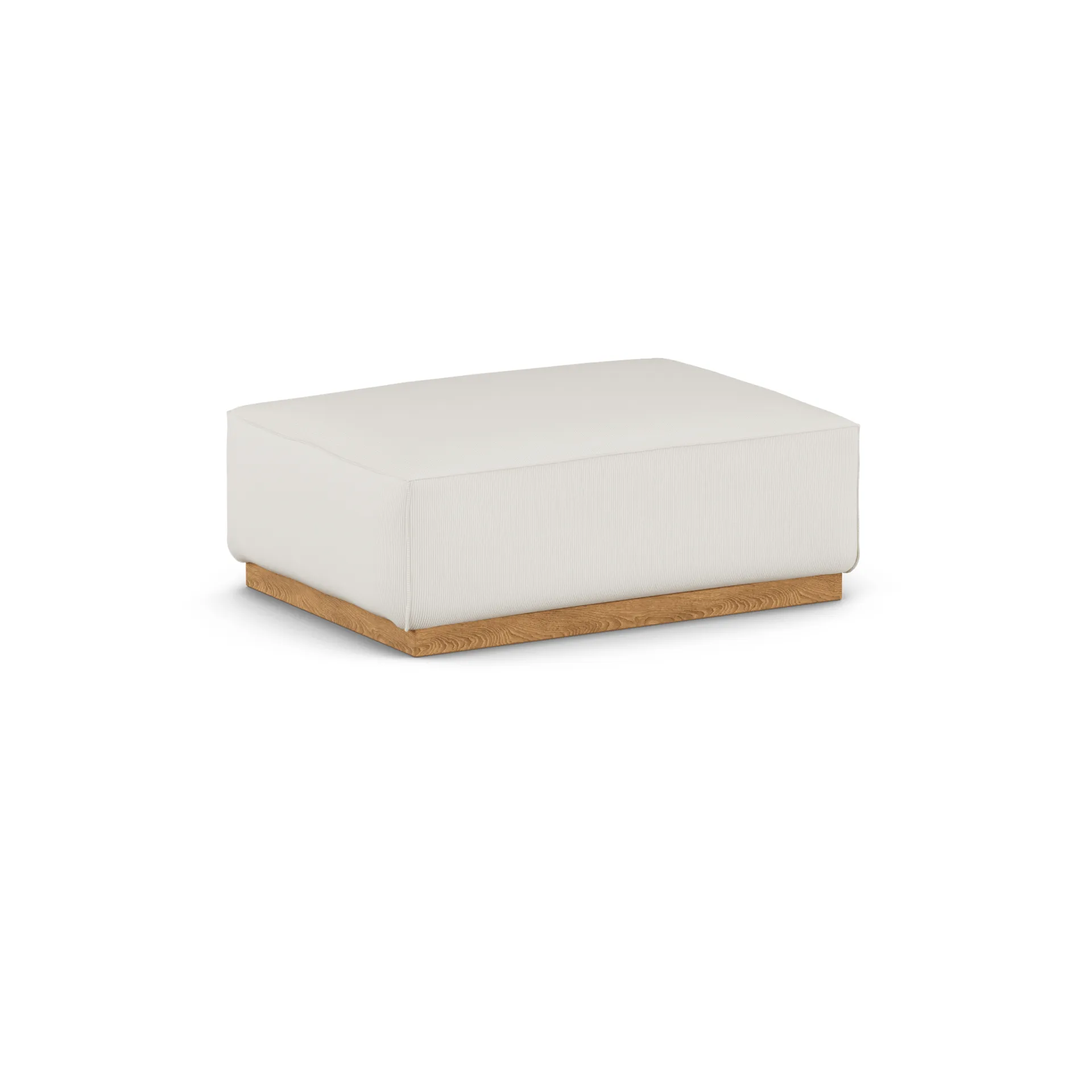 Bergsdal footstool, Jump offwhite 1954-Oak-stained ash 1898