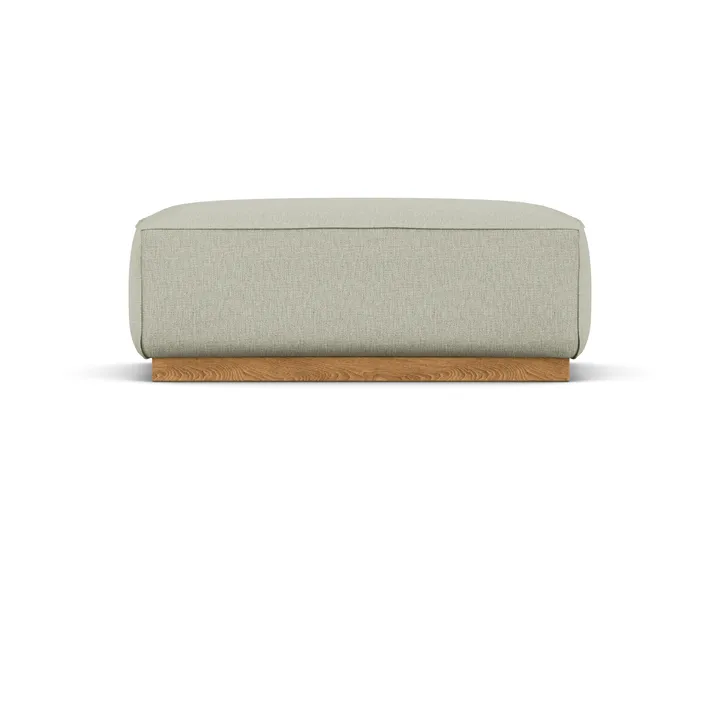 Bergsdal footstool - Luisa beige 3981-Oak-stained ash - 1898