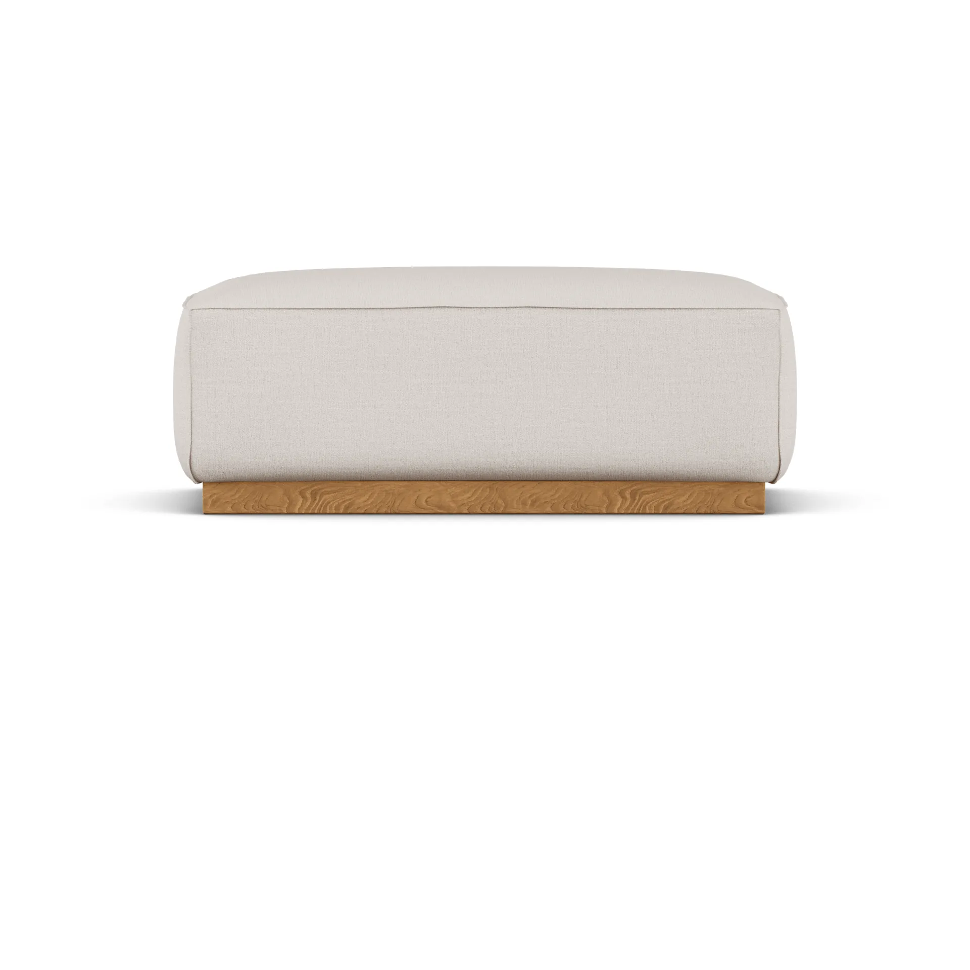 Bergsdal footstool, Same Off White 6671-ecostained 1898