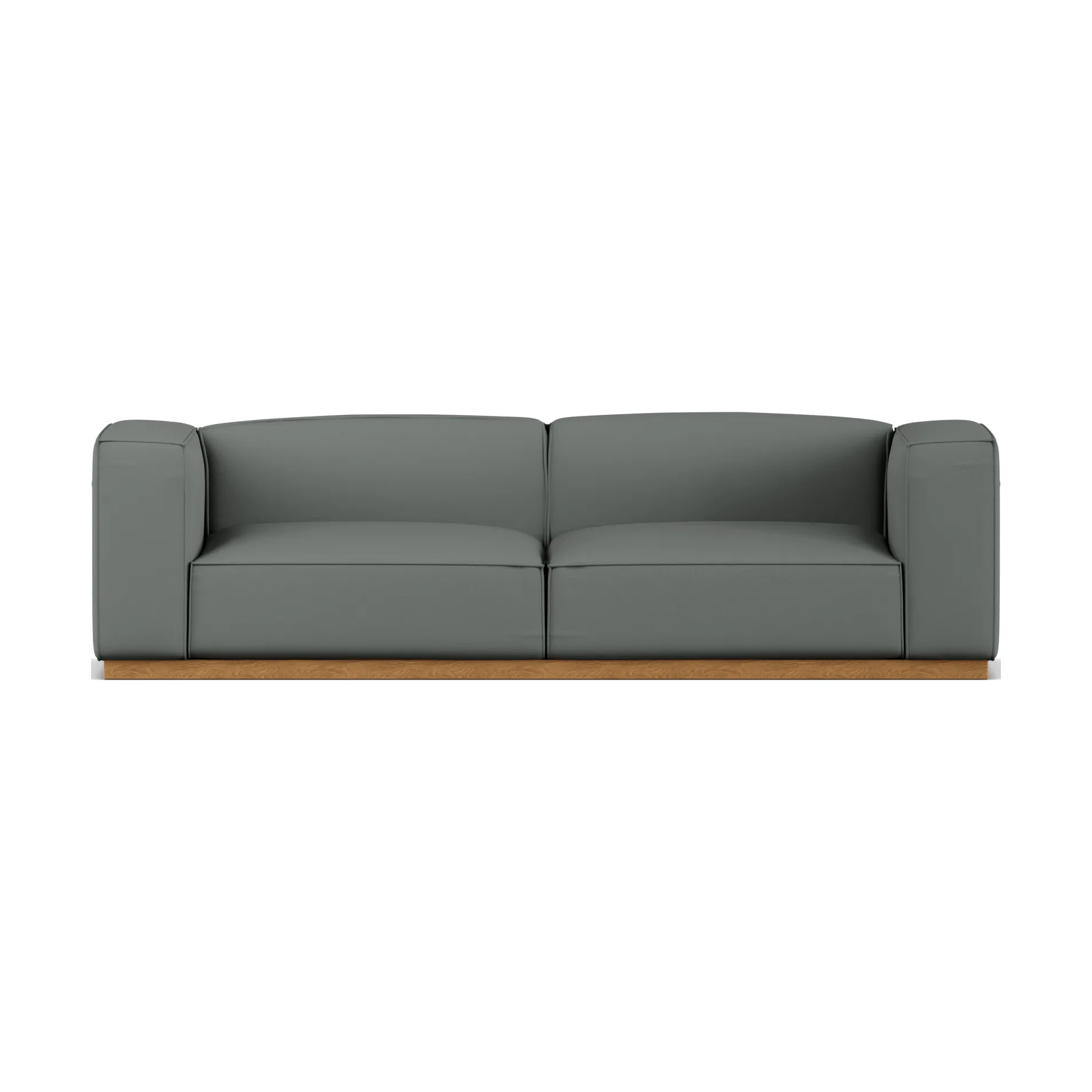 Bergsdal sofa, Caleido grey 1240-Oak-stained ash, 3-seater 1898