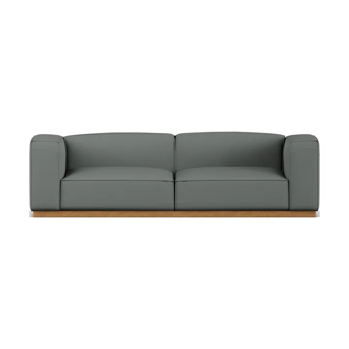 Bergsdal sofa - Caleido grey 1240-Oak-stained ash, 3-seater - 1898