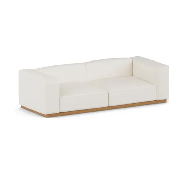 Bergsdal sofa - Jump offwhite 1954-Oak-stained ash, 3-seater - 1898