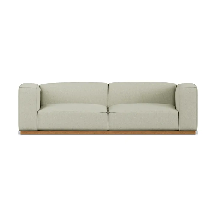 Bergsdal sofa - Luisa beige 3981-Oak-stained ash, 3-seater - 1898