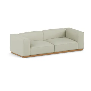 Bergsdal sofa - Luisa beige 3981-Oak-stained ash, 3-seater - 1898