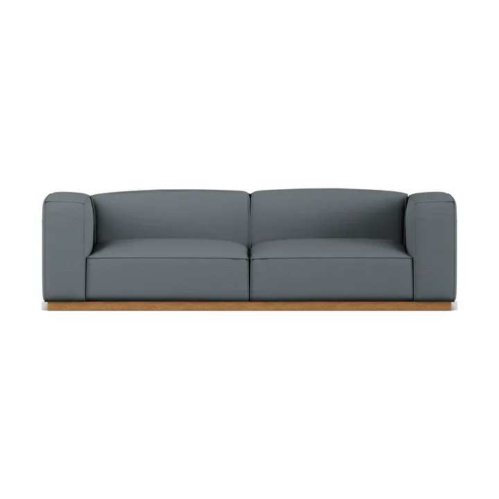 Bergsdal sofa - Same Blue 6678-oak stained, 3 seater sofa - 1898