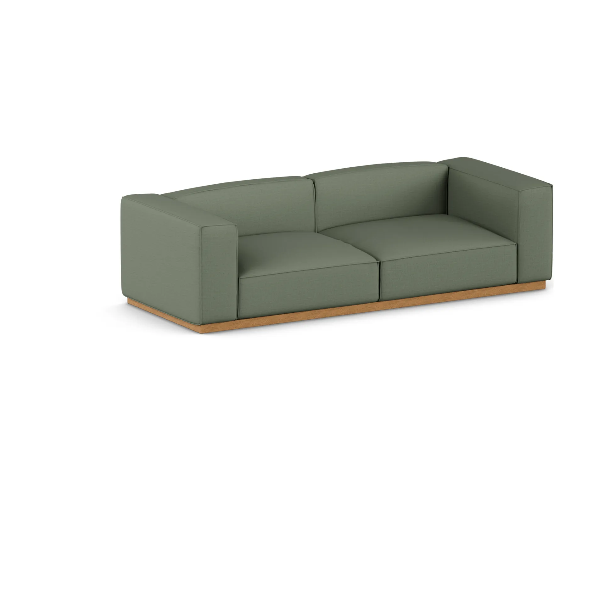 Bergsdal sofa, Same Forest 6677-oak stained, 3 seater sofa 1898