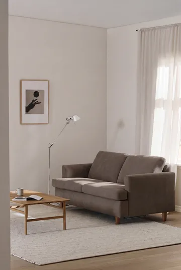 Binga 2-seater sofa bed - Jump Brown 1955-dark-stained ash - 1898