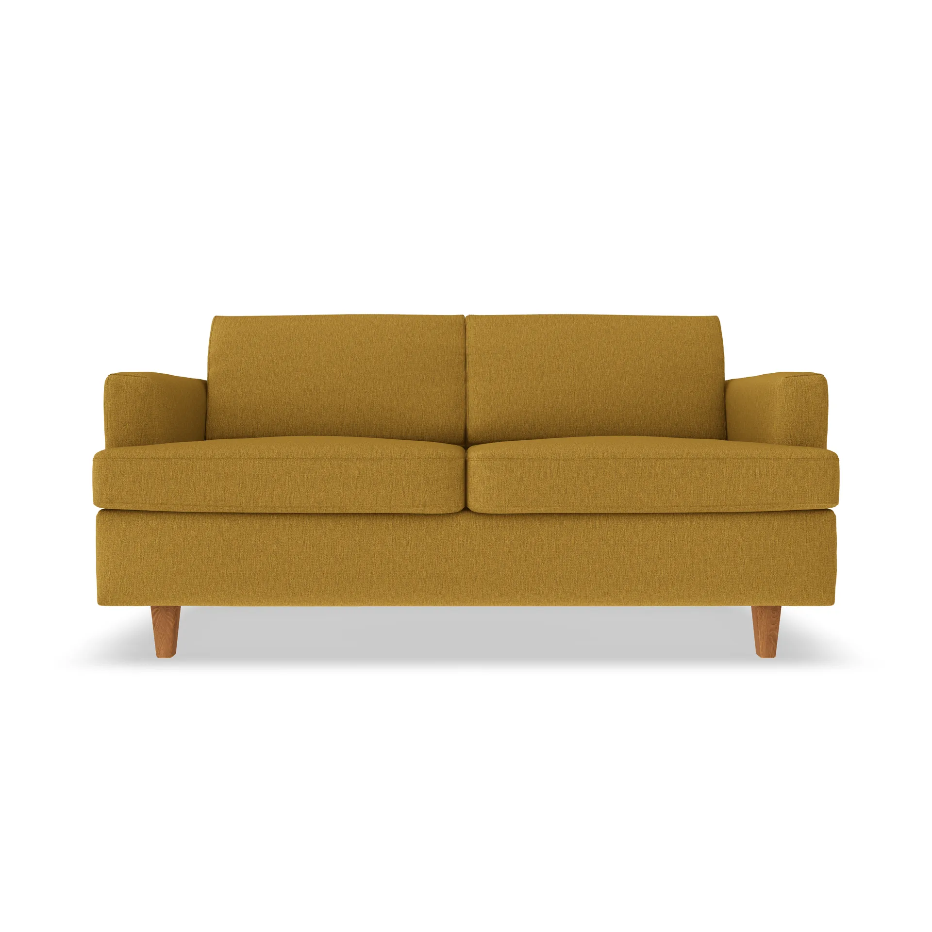 Binga 2-seater sofa bed, Luiza Mustard 3972-dark-stained ash 1898