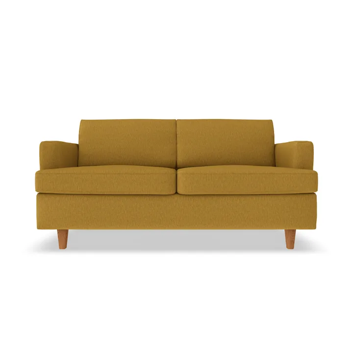 Binga 2-seater sofa bed - Luiza Mustard 3972-dark-stained ash - 1898