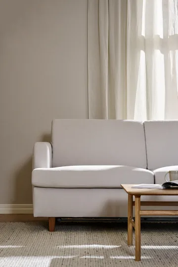 Binga 2-seater sofa bed - Oslo Nature 1540-dark-stained ash - 1898