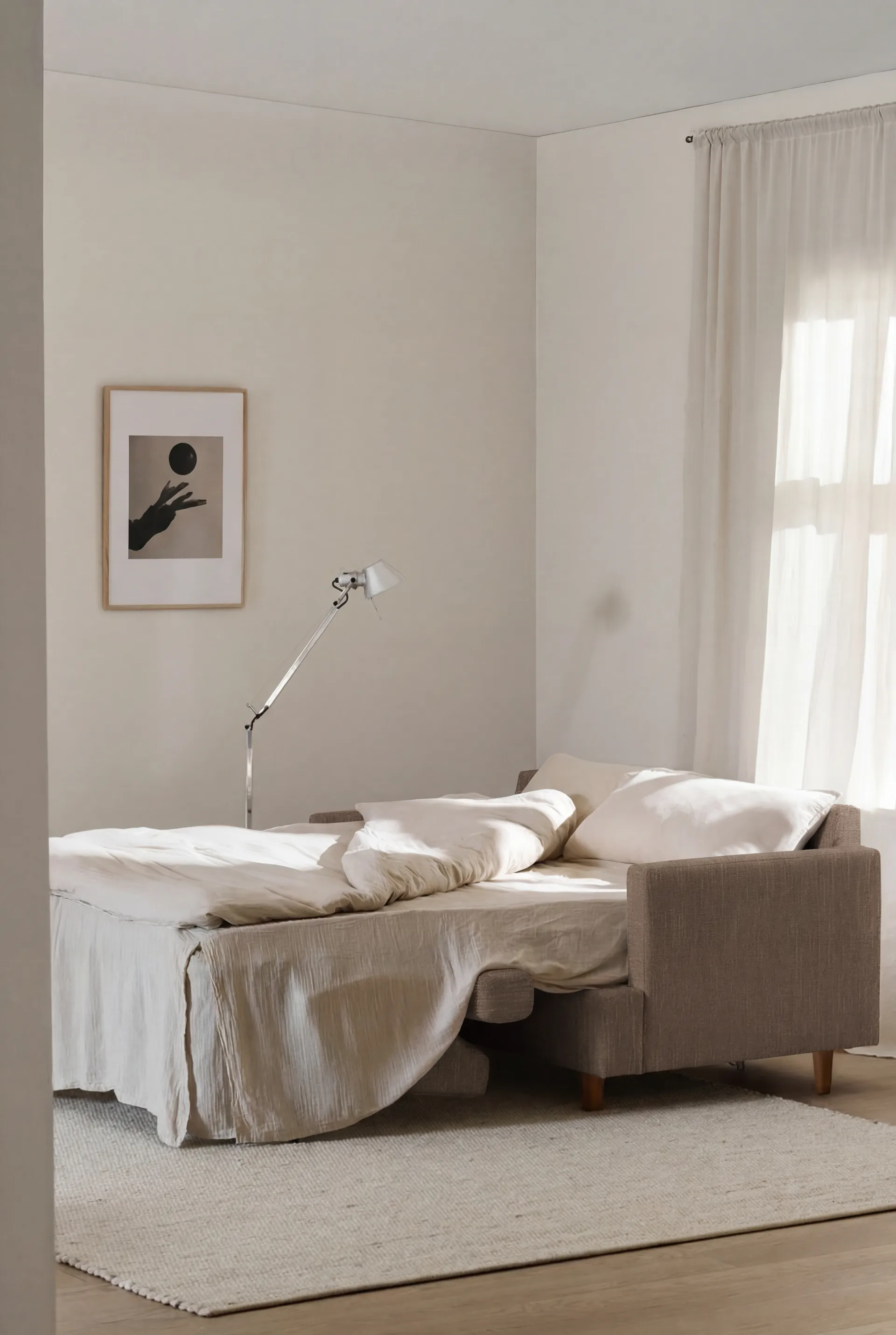 Binga 2-seater sofa bed, Same Mole 6674-dark-stained ash 1898