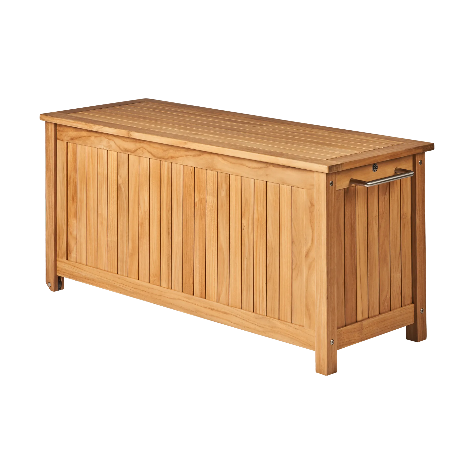 Bjärknäs cushion box with wheels S 130x50x60 cm, Teak 1898