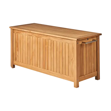 Bjärknäs cushion box with wheels S 130x50x60 cm - Teak - 1898