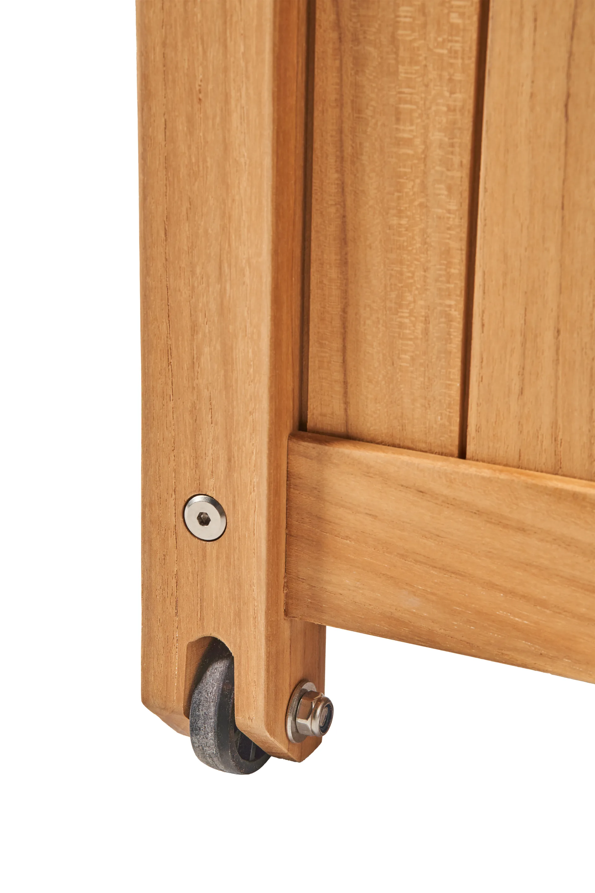 Bjärknäs cushion box with wheels S 130x50x60 cm, Teak 1898