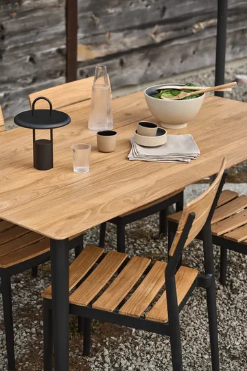 Björnö dining set with 4 chairs teak - 1898