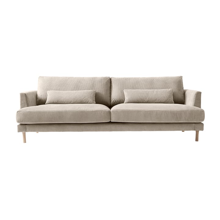 Bredhult 3 seat sofa White oiled Oak leg - Jump 1956 Beige - 1898