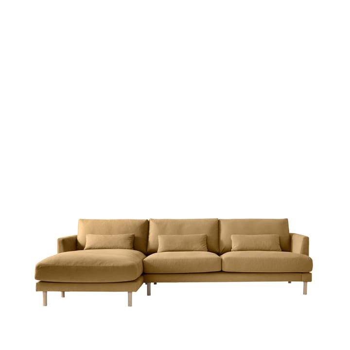 Bredhult C2 modul sofa - Fabric mustard. White oiled oak legs - 1898