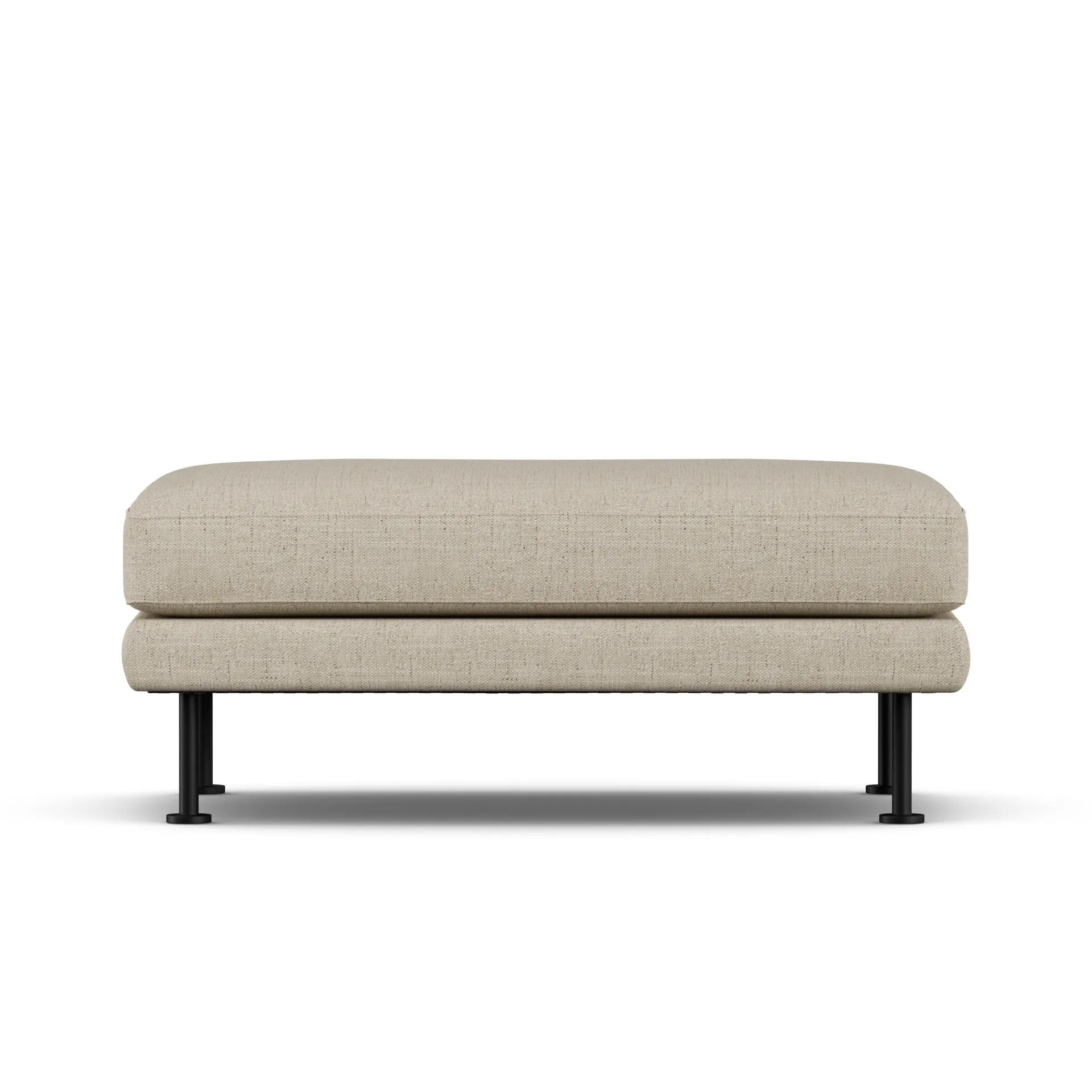 Bredhult footstool, Bern Beige 0341-black steel 1898